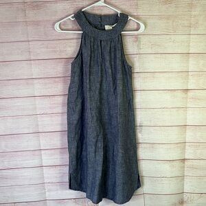St. Tropez 100% Linen Sleevless Dress Size XS